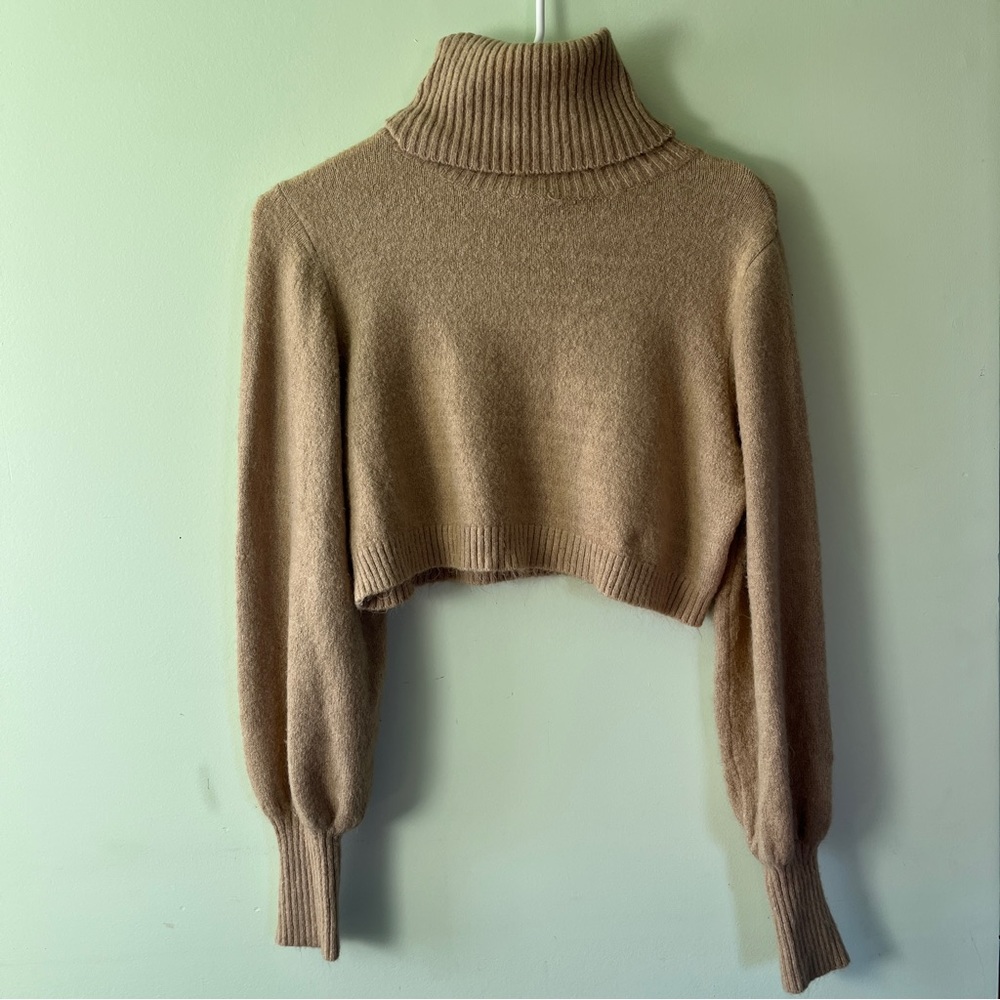 Princess Polly Cropped Turtleneck Sweater